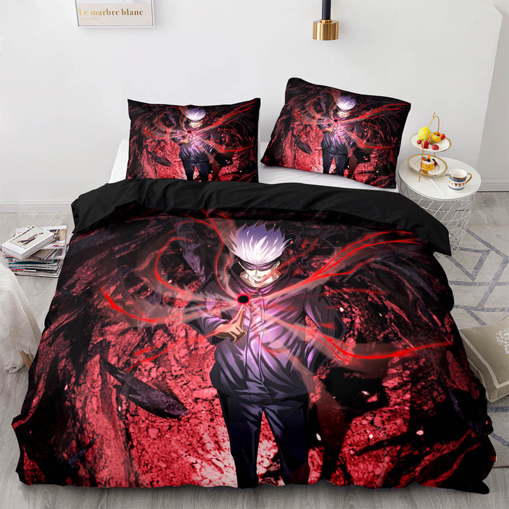 Jujutsu Kaisen Cosplay Bedding Sets Soft Quilt Covers Without Filler (Online Order Only)