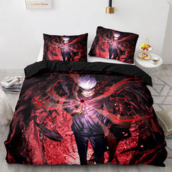 Jujutsu Kaisen Cosplay Bedding Sets Soft Quilt Covers Without Filler (Online Order Only)