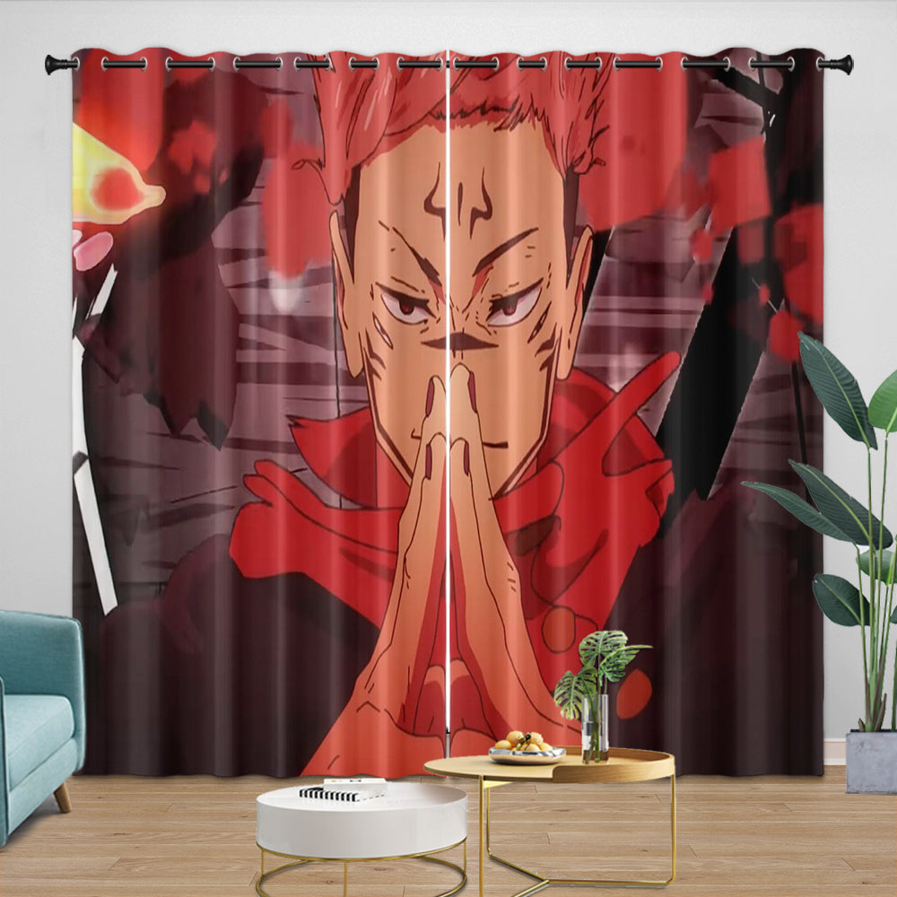 Jujutsu Kaisen Execution Curtains Blackout Window Drapes Room Decoration
