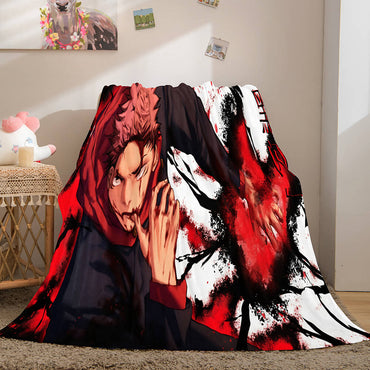 Jujutsu Kaisen Flannel Caroset Throw Cosplay Blanket (Online Order Only)