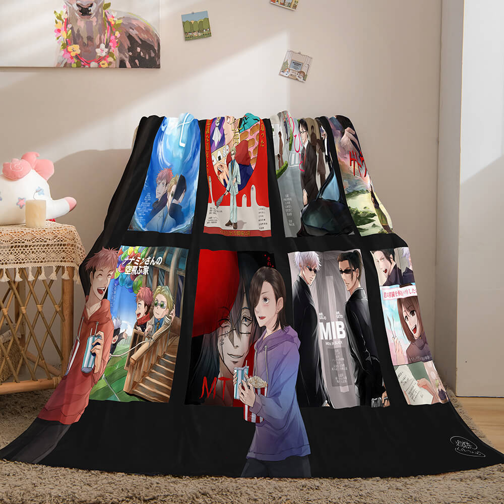 Jujutsu Kaisen Flannel Caroset Throw Cosplay Blanket (Online Order Only)