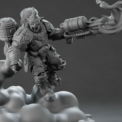 3D Printed Nafarrate Jumper Orc Set Space Orcs 28 32 mm D&D (Online Only)