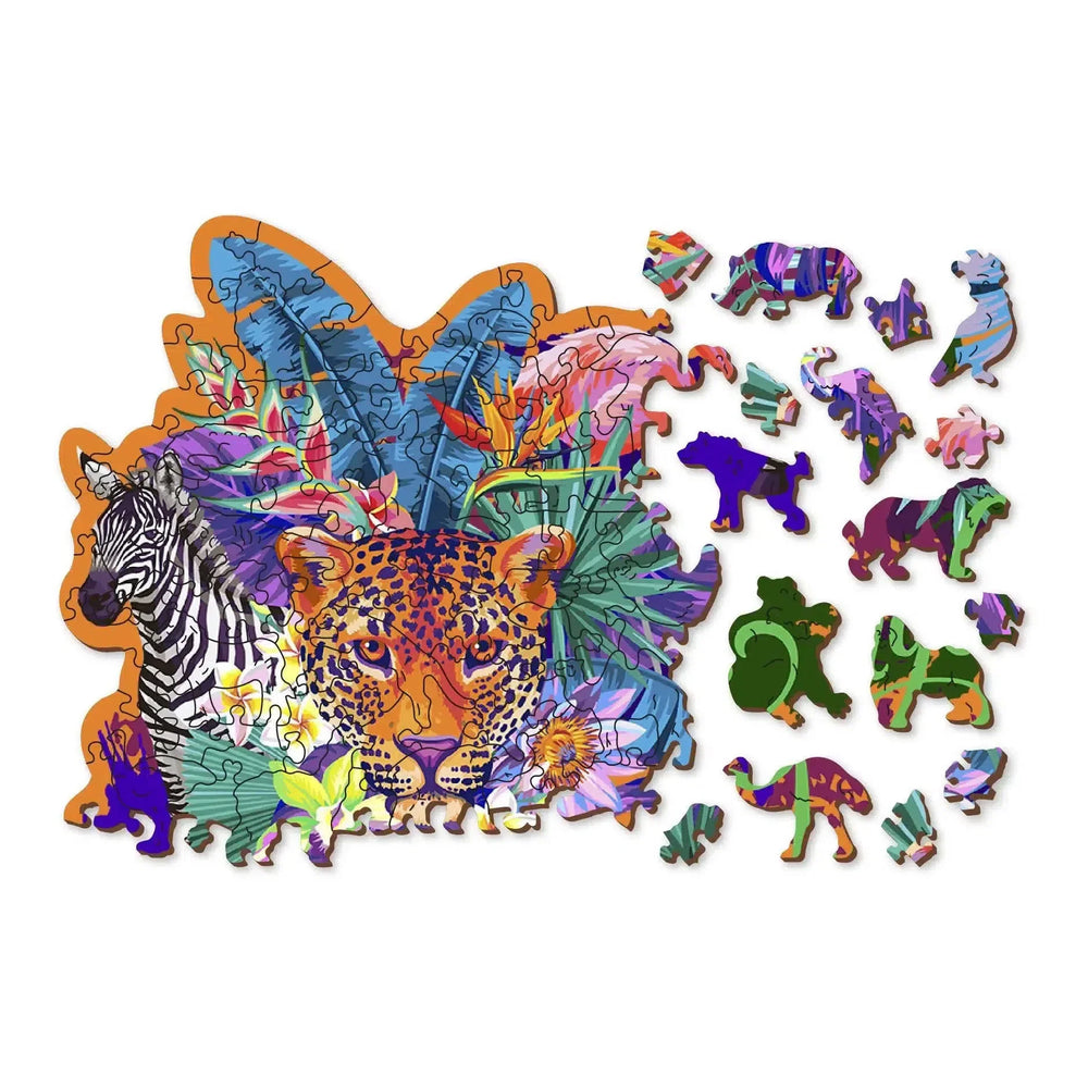 Jungle 155 Piece Wood Jigsaw Puzzle Wooden City (ONLINE ORDER ONLY)