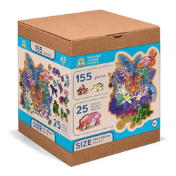 Jungle 155 Piece Wood Jigsaw Puzzle Wooden City (ONLINE ORDER ONLY)