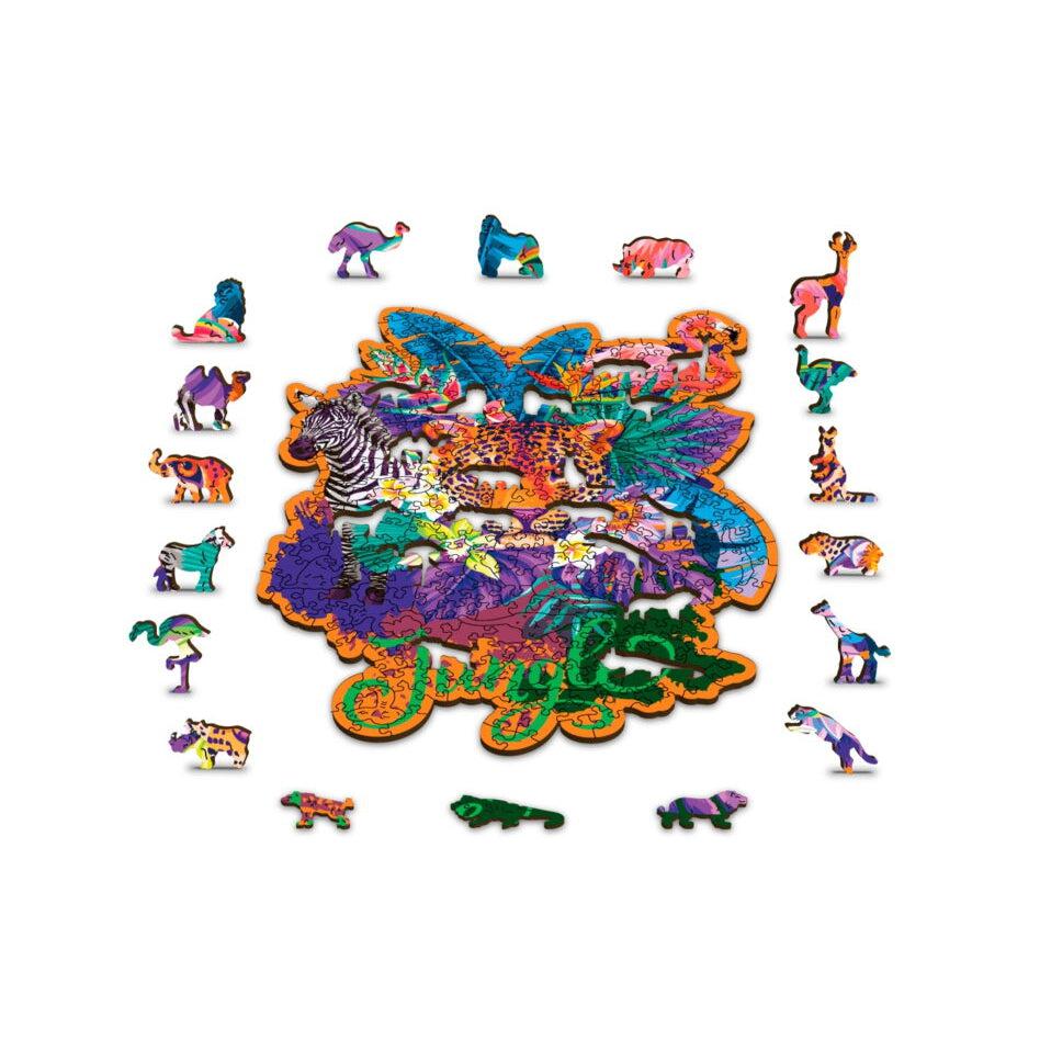Jungle 300 Piece Wood Jigsaw Puzzle Wooden City (ONLINE ORDER ONLY)