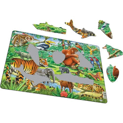 Jungle Animals 20 Piece Tray Jigsaw Puzzle Larsen