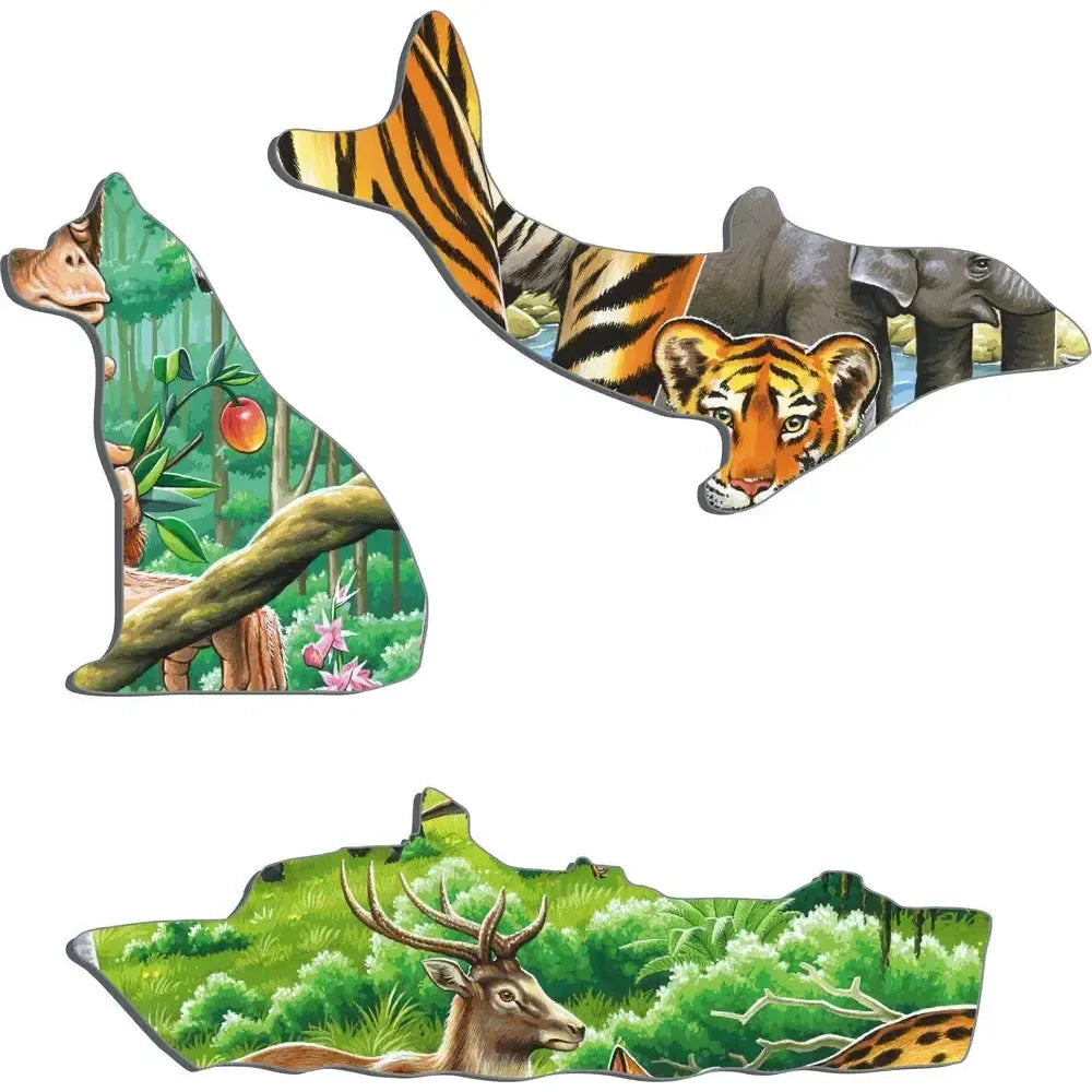 Jungle Animals 20 Piece Tray Jigsaw Puzzle Larsen