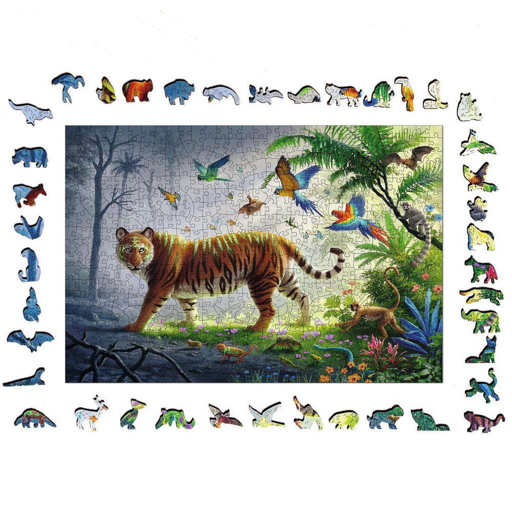 Jungle Tiger 500 Piece Wood Jigsaw Puzzle Ravensburger (ONLINE ORDER ONLY)