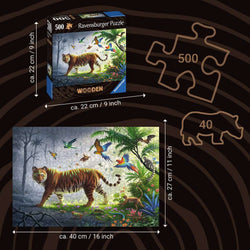 Jungle Tiger 500 Piece Wood Jigsaw Puzzle Ravensburger (ONLINE ORDER ONLY)