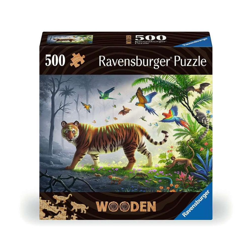 Jungle Tiger 500 Piece Wood Jigsaw Puzzle Ravensburger (ONLINE ORDER ONLY)