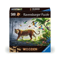 Jungle Tiger 500 Piece Wood Jigsaw Puzzle Ravensburger (ONLINE ORDER ONLY)