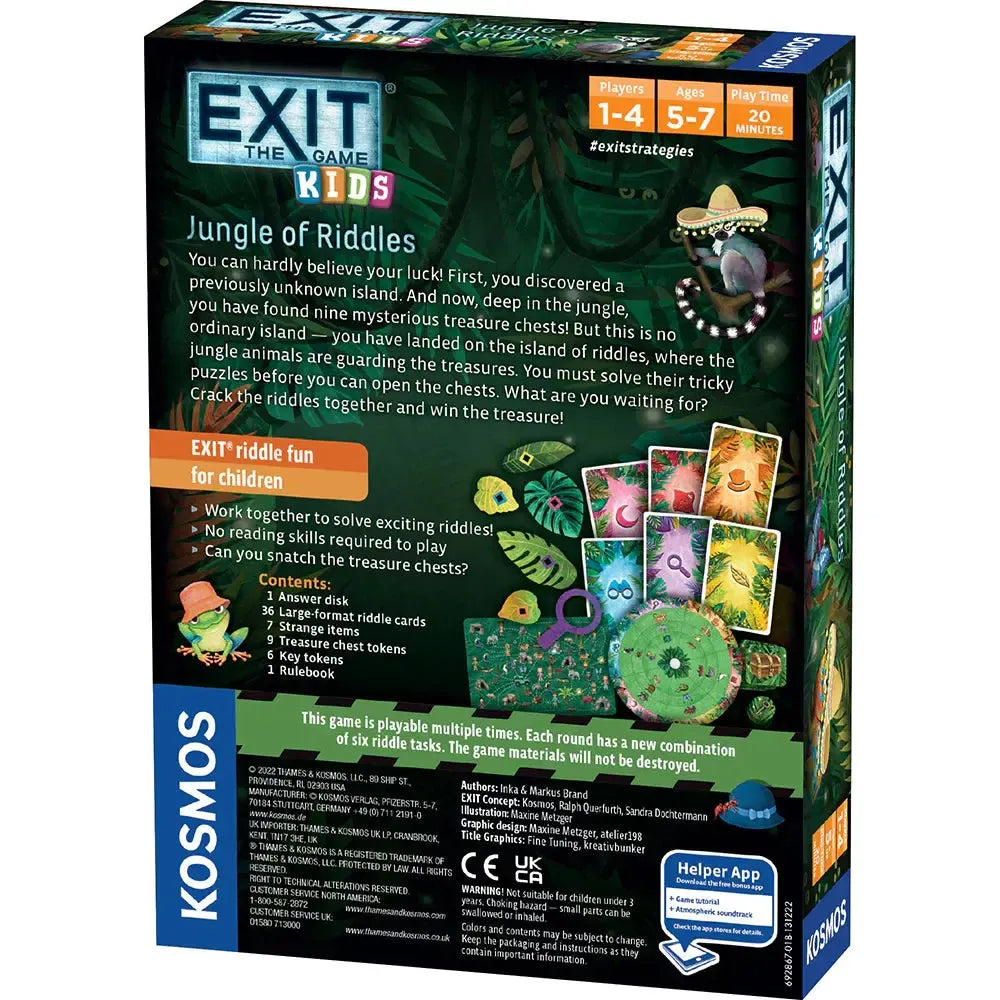 Jungle of Riddles for Kids - Exit the Escape Room Game - Kosmos (ONLINE ORDER ONLY)