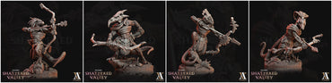 3D Printed Archvillain Games Agama Shattered Valley - Agama Jungle Scouts 28mm 32mm D&D (Online Only)