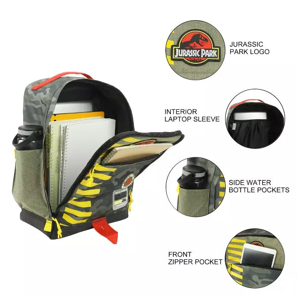 Jurassic Park Ranger Camo 16" Backpack (Online Order Only)