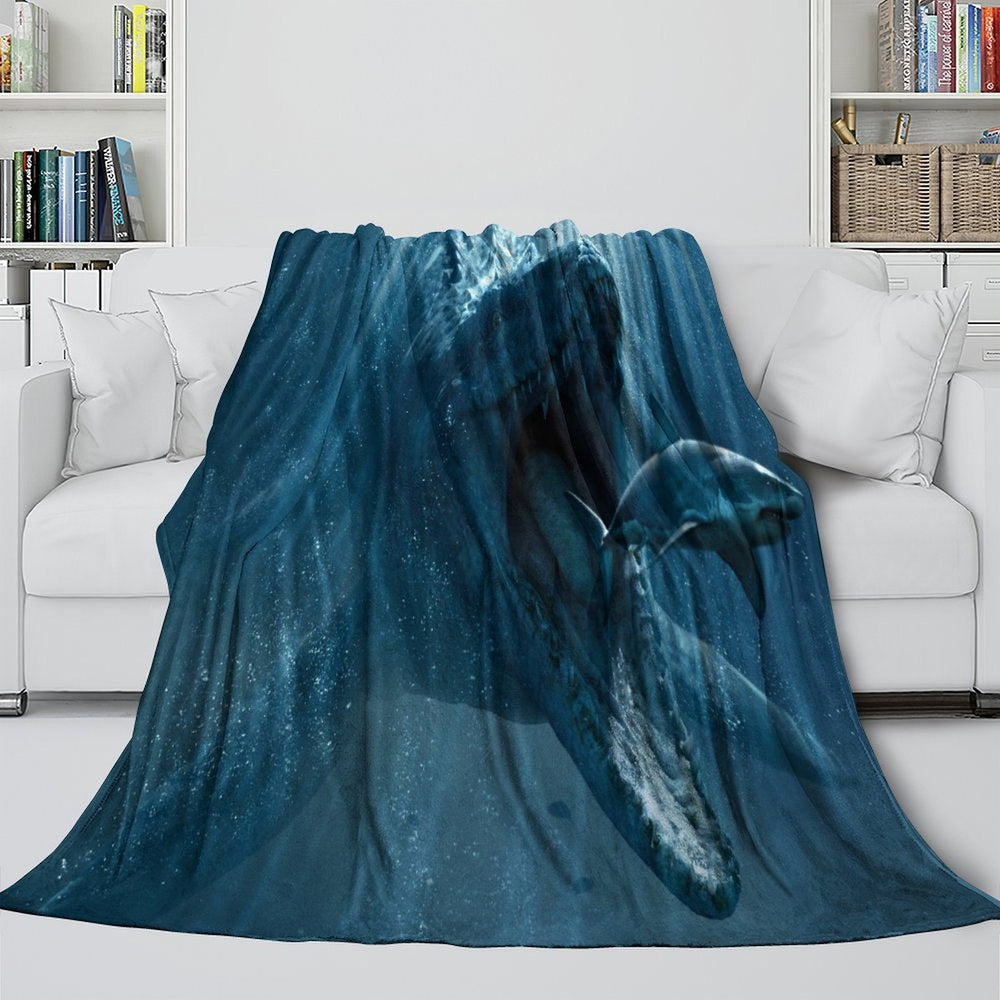 Jurassic World Blanket Flannel Dinosaur Throw Room Decoration (ONLINE ORDER ONLY)