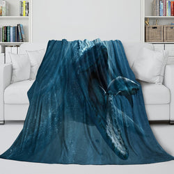 Jurassic World Blanket Flannel Dinosaur Throw Room Decoration (ONLINE ORDER ONLY)