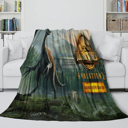 Jurassic World Blanket Flannel Throw Room Decoration (ONLINE ORDER ONLY)