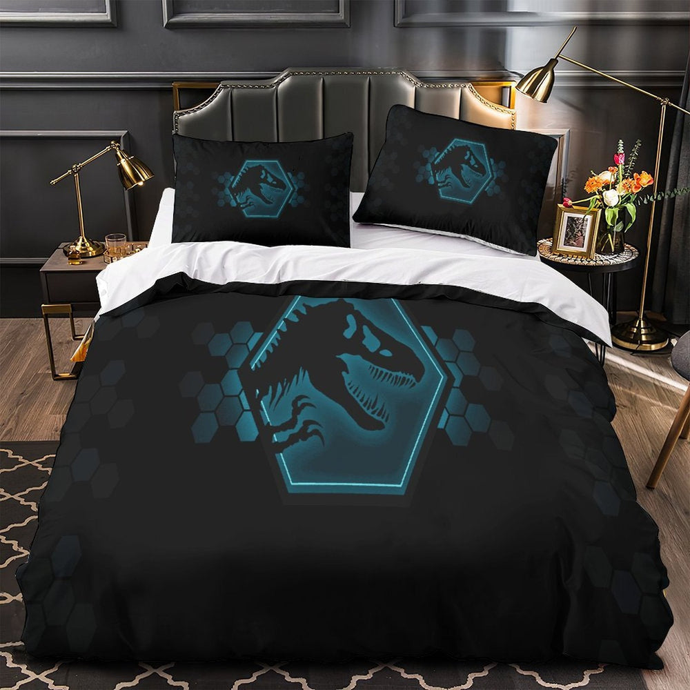 Jurassic World Duvet Cover Dinosaur Pattern Bedding Set Without Filler (ONLINE ORDER ONLY)
