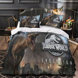 Jurassic World Duvet Cover Dinosaur Pattern Bedding Set Without Filler (ONLINE ORDER ONLY)