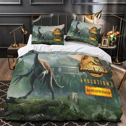 Jurassic World Duvet Cover Dinosaur Pattern Bedding Set Without Filler (ONLINE ORDER ONLY)