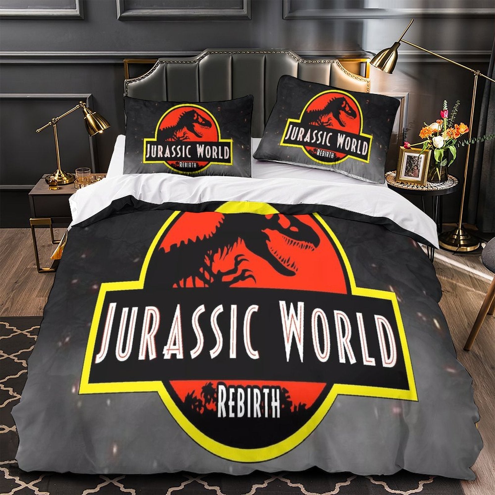 Jurassic World Rebirth Bedding Set Quilt Duvet Cover Without Filler (Online Order Only)