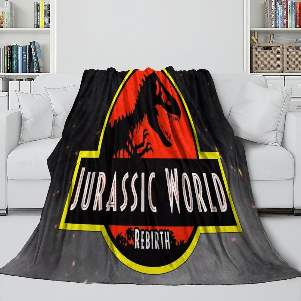 Jurassic World Rebirth Blanket Flannel Throw Room Decoration (Online Order Only)