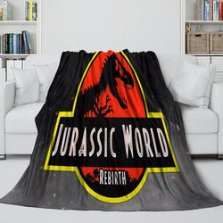 Jurassic World Rebirth Blanket Flannel Throw Room Decoration (Online Order Only)
