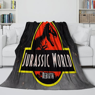 Jurassic World Rebirth Blanket Flannel Throw Room Decoration (Online Order Only)