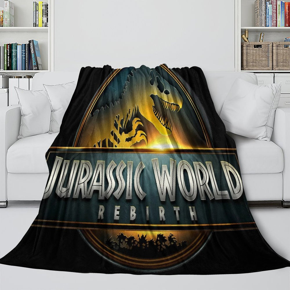 Jurassic World Rebirth Blanket Flannel Throw Room Decoration (Online Order Only)