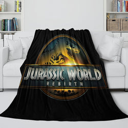 Jurassic World Rebirth Blanket Flannel Throw Room Decoration (ONLINE ORDER ONLY)
