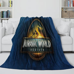 Jurassic World Rebirth Blanket Flannel Throw Room Decoration (Online Order Only)