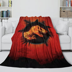 Jurassic World Rebirth Blanket Flannel Throw Room Decoration (Online Order Only)