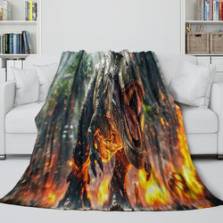 Jurassic World Rebirth Blanket Flannel Throw Room Decoration (Online Order Only)