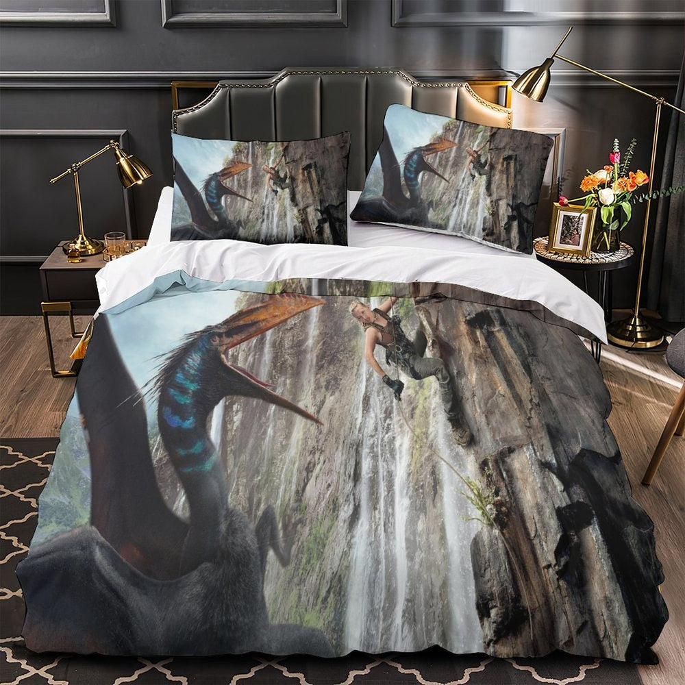 Jurassic World Rebirth Duvet Cover Dinosaur Bedding Set Without Filler (ONLINE ORDER ONLY)