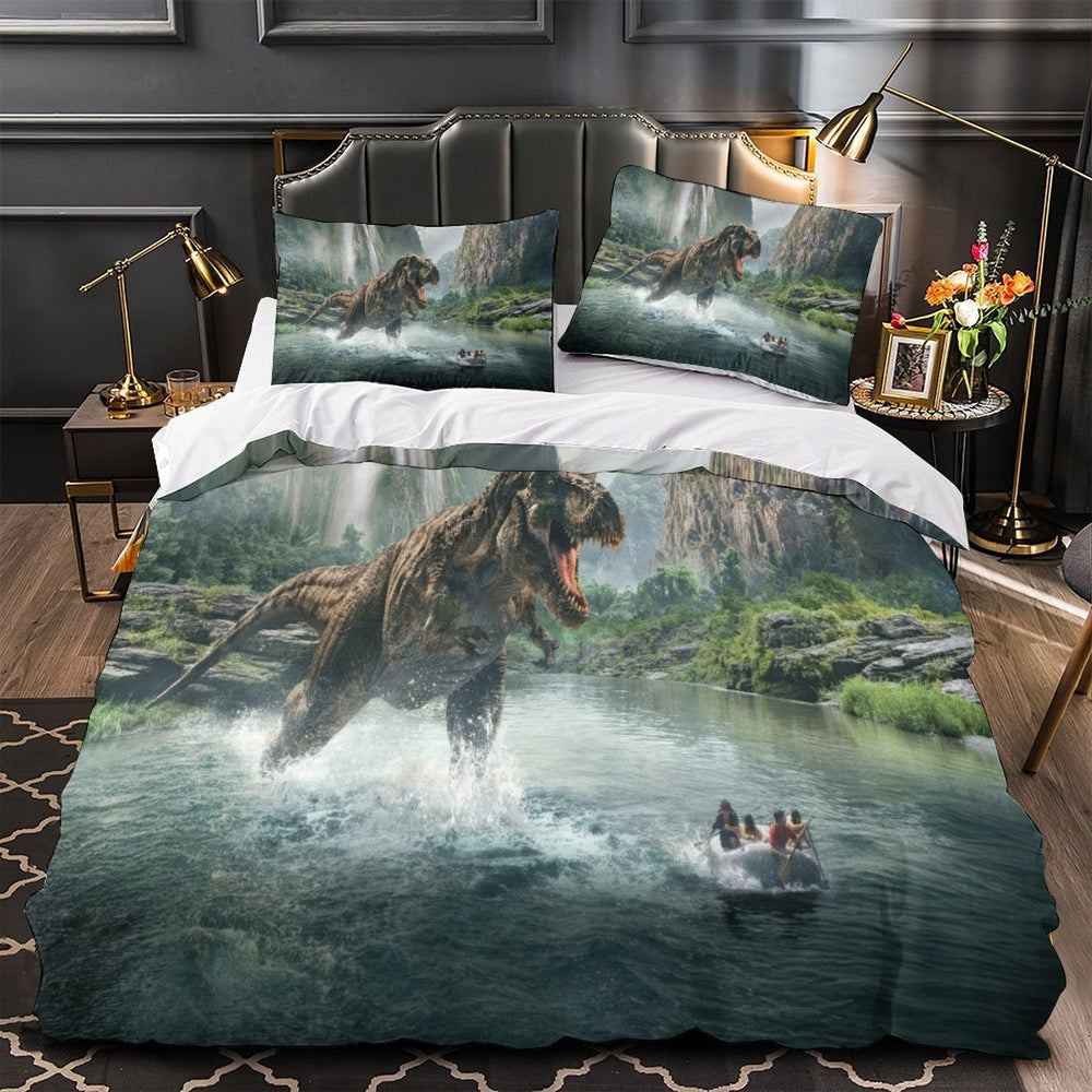 Jurassic World Rebirth Duvet Cover Dinosaur Bedding Set Without Filler (ONLINE ORDER ONLY)