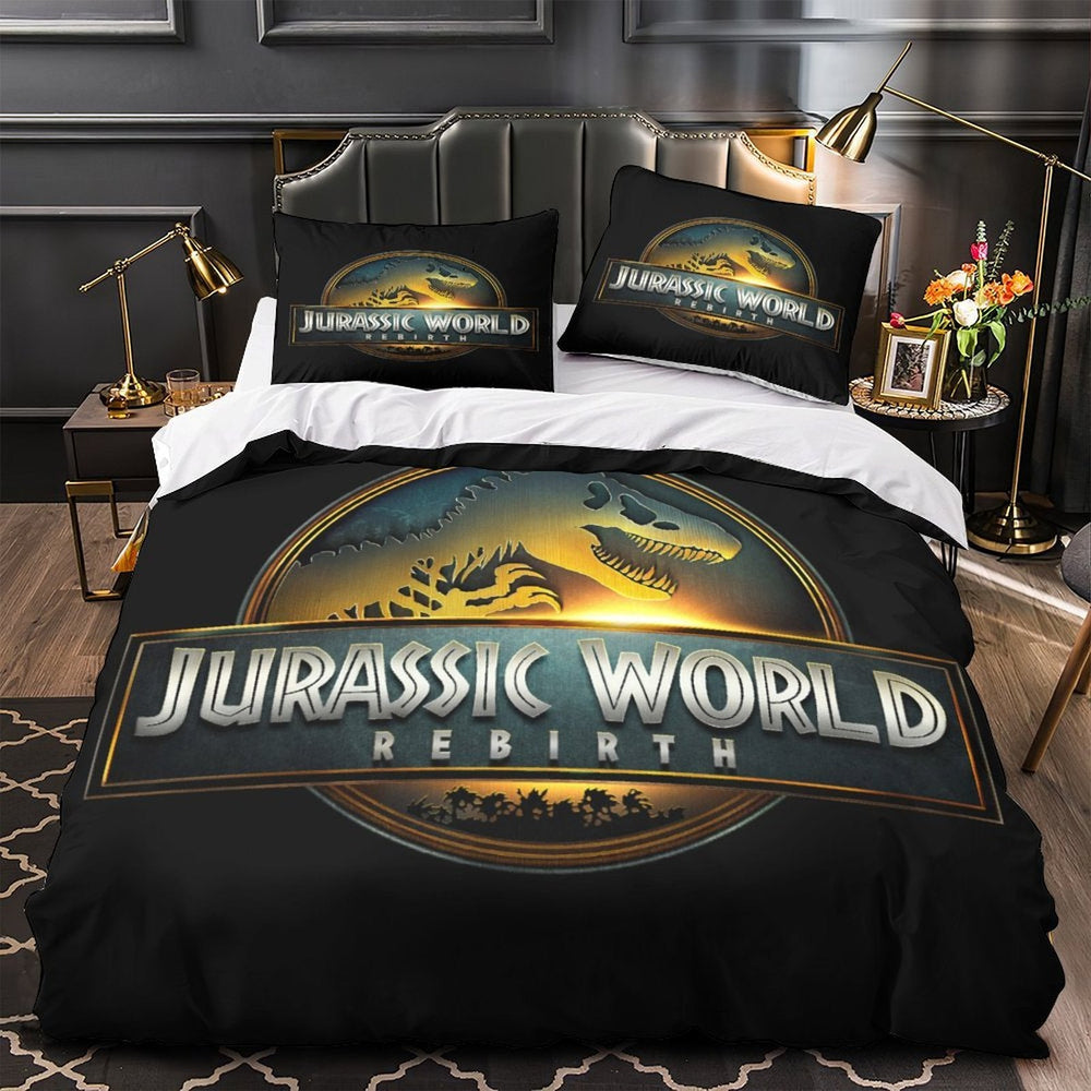Jurassic World Rebirth Duvet Cover Dinosaur Bedding Set Without Filler (ONLINE ORDER ONLY)