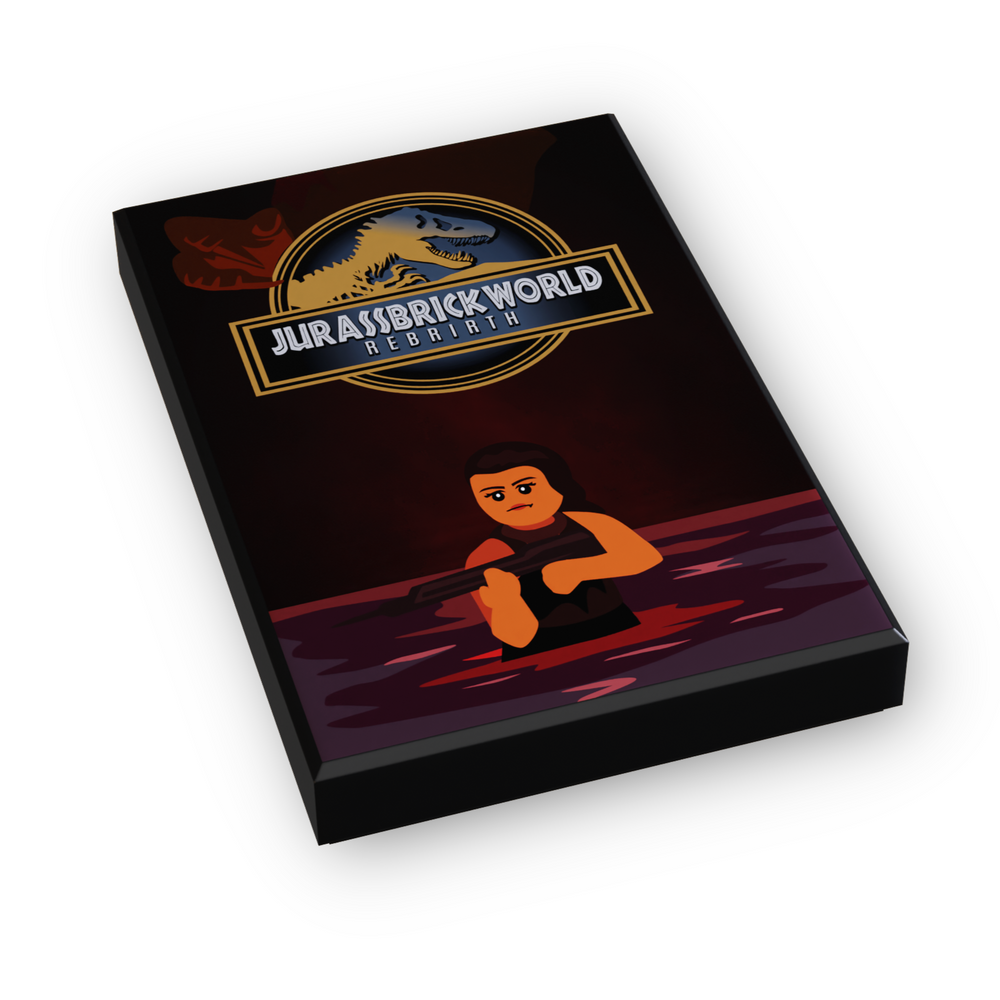 Jurassbrick Rebirth Movie Cover (2x3 Tile) (ONLINE ORDER ONLY)