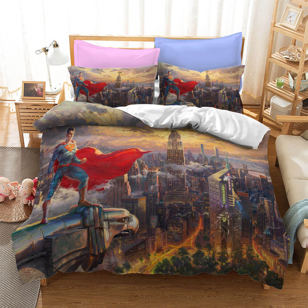 Justice League Batman Superman Bedding Set Quilt Cover Without Filler (Online Order Only)