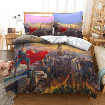 Justice League Batman Superman Bedding Set Quilt Cover Without Filler (Online Order Only)