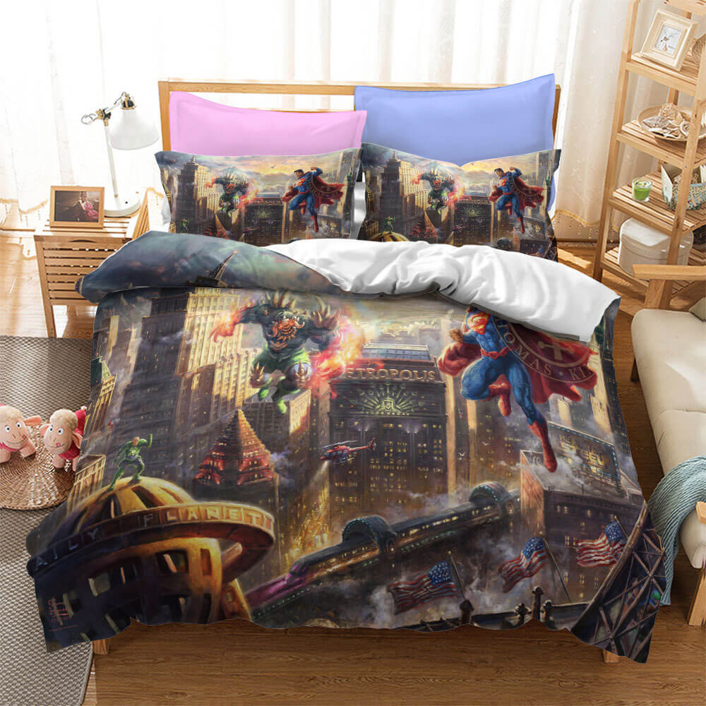 Justice League Batman Superman Bedding Set Quilt Cover Without Filler (Online Order Only)