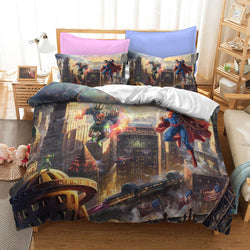 Justice League Batman Superman Bedding Set Quilt Cover Without Filler (Online Order Only)