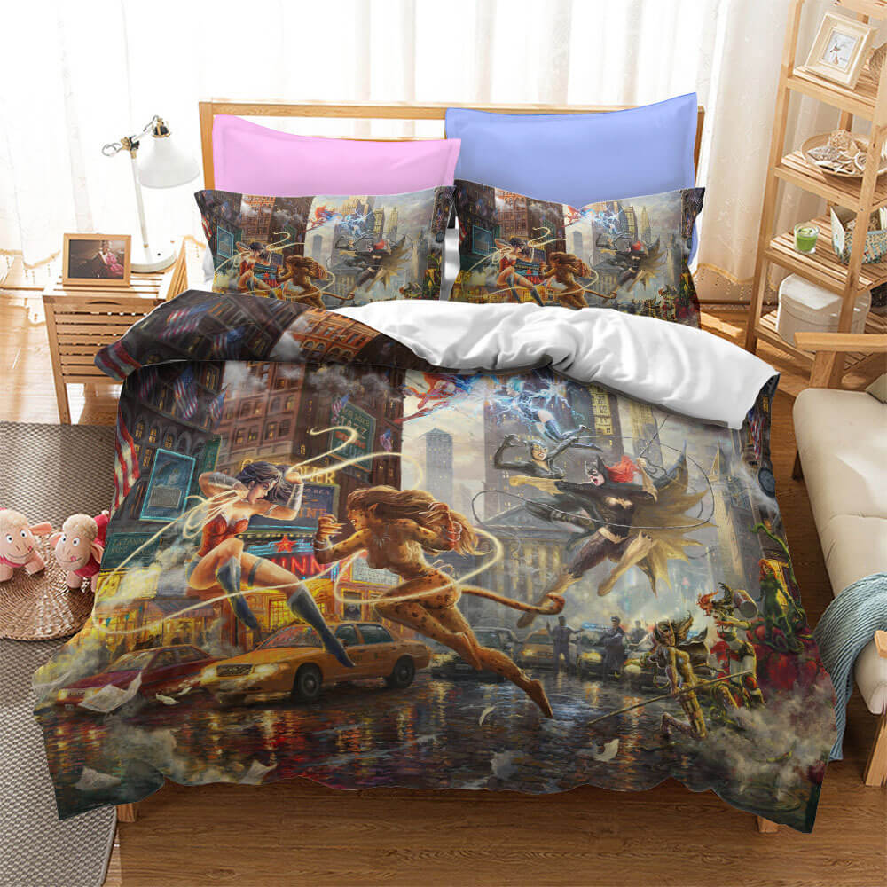 Justice League Batman Superman Bedding Set Quilt Cover Without Filler (Online Order Only)