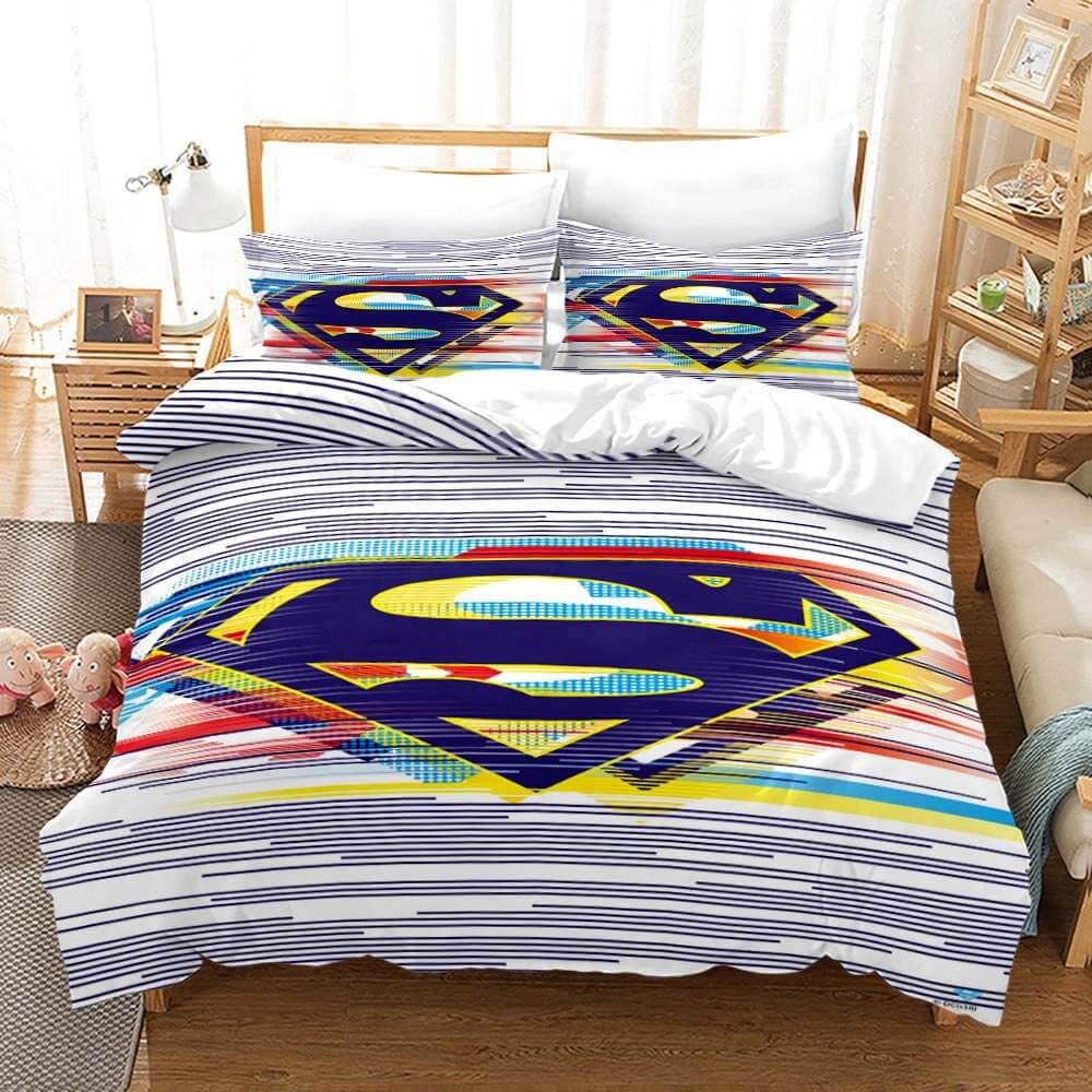 Justice League Batman Superman Bedding Set Quilt Cover Without Filler (Online Order Only)