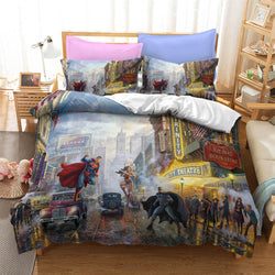 Justice League Batman Superman Bedding Set Quilt Cover Without Filler (Online Order Only)