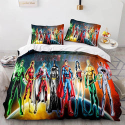 Justice League Bedding Set Throw Quilt Duvet Cover Bedding Sets (Online Order Only)