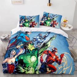 Justice League Bedding Set Throw Quilt Duvet Cover Bedding Sets (Online Order Only)