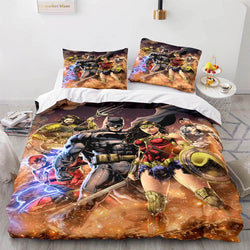 Justice League Bedding Set Throw Quilt Duvet Cover Bedding Sets (Online Order Only)