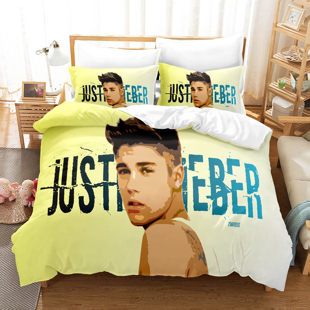 Justin Bieber Cosplay Bedding Set Quilt Cover Room Decoration (Online Order Only)