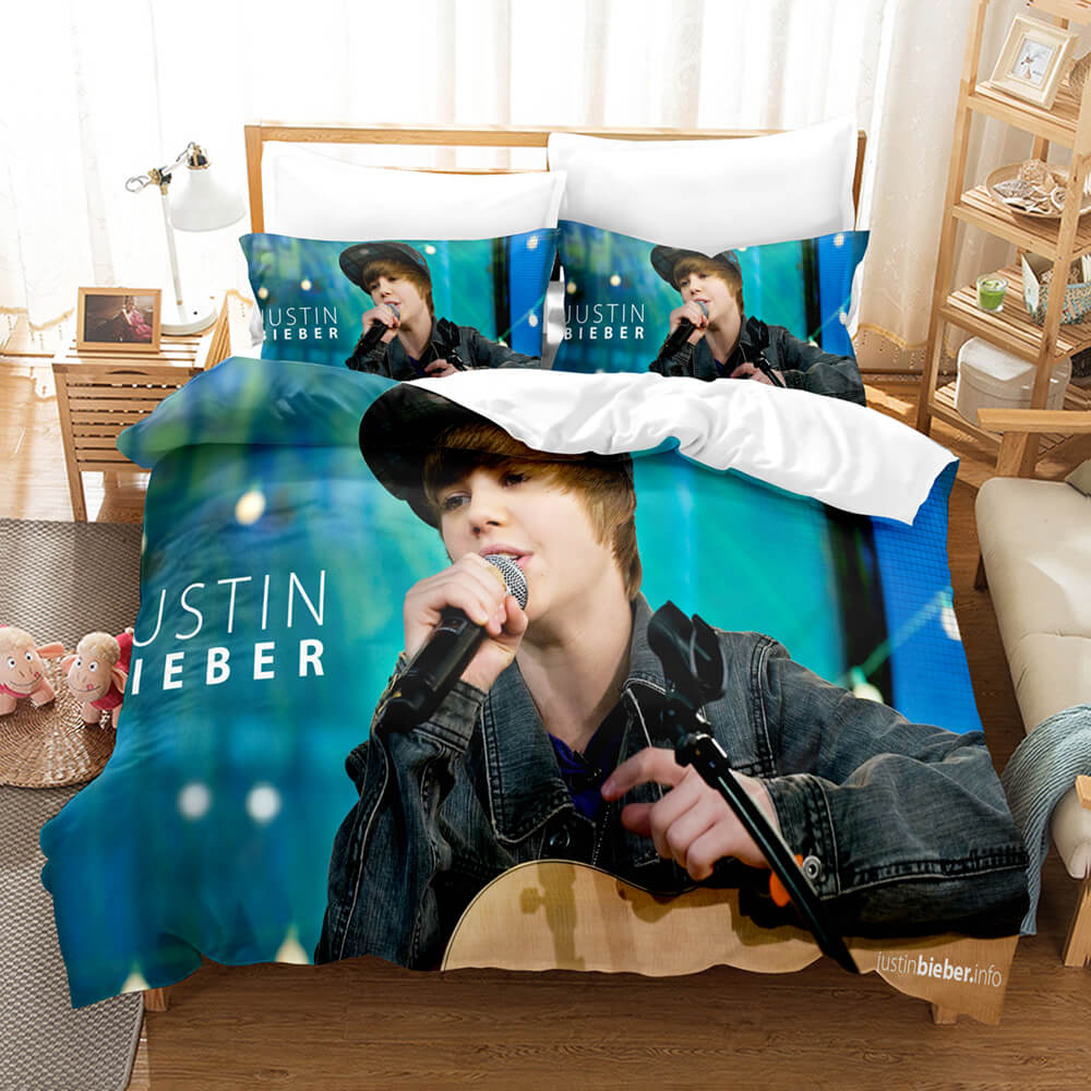 Justin Bieber Cosplay Bedding Set Quilt Cover Room Decoration (Online Order Only)