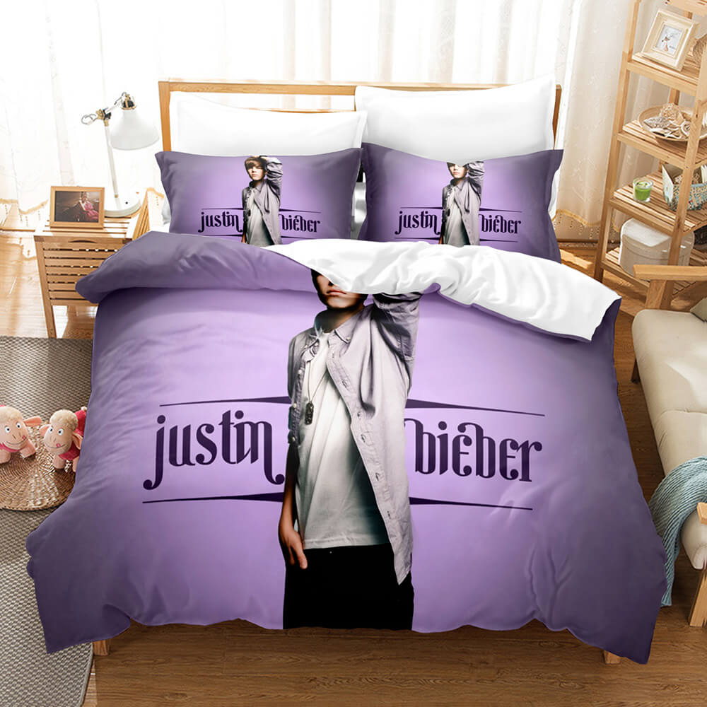 Justin Bieber Cosplay Bedding Set Quilt Cover Room Decoration (Online Order Only)